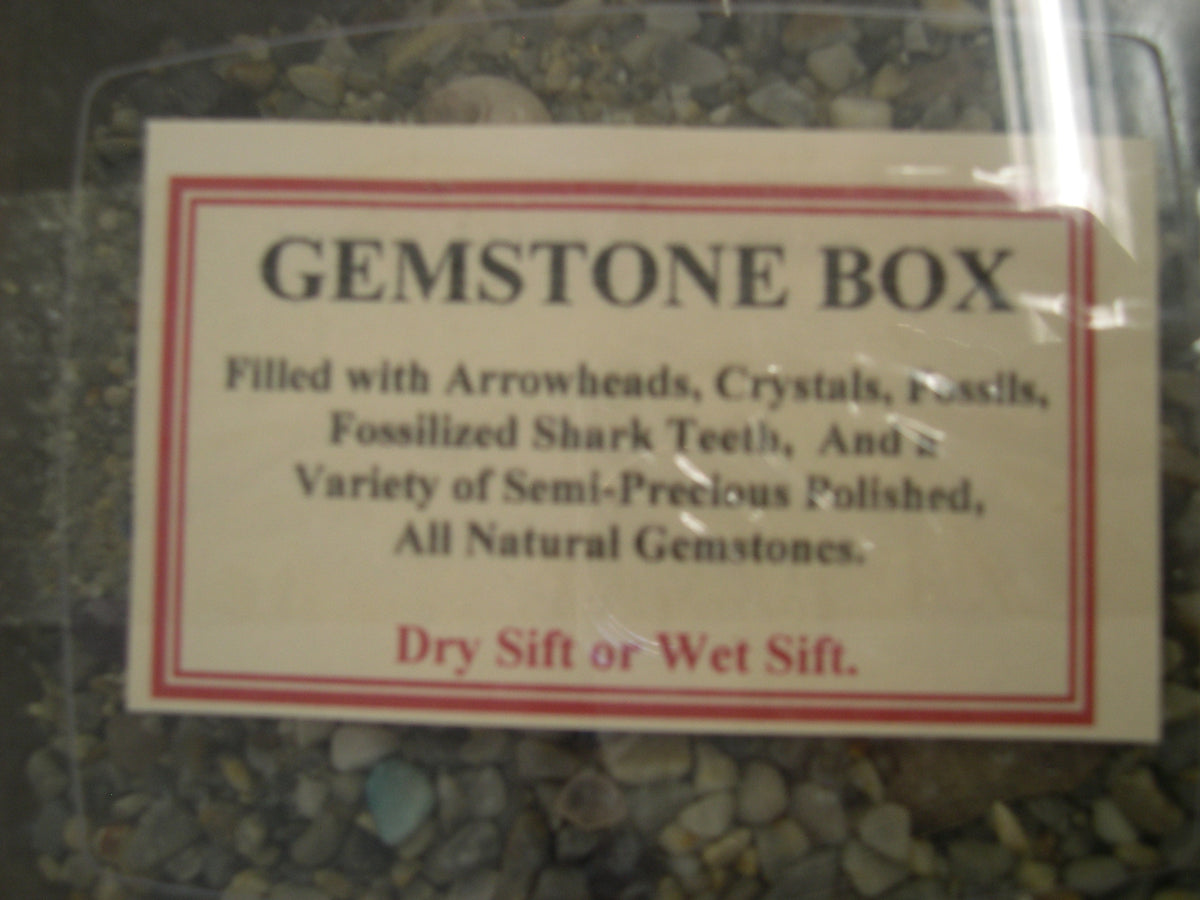 Gemstone Mine Kit Sifter Box Mining Arrowhead Quartz Crystal