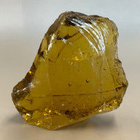 Amber Yellow, 9.1 oz, Slag Glass Cullet, Landscaping, Aquarium Rock, Sorcerer Stone, Sun Catcher, Garden, Art, FREE SHIP