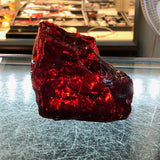 Blood Red, 9 oz, Aquarium Rock, Slag Glass Rock, Slag Glass Cullet, Red Glass, Sorcerer Stone, Garden, FREE SHIP