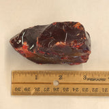 Blood Red, 9 oz, Aquarium Rock, Slag Glass Rock, Slag Glass Cullet, Red Glass, Sorcerer Stone, Garden, FREE SHIP