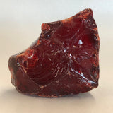 Blood Red, 9 oz, Aquarium Rock, Slag Glass Rock, Slag Glass Cullet, Red Glass, Sorcerer Stone, Garden, FREE SHIP