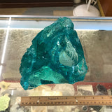 Teal 7.5# Slag Glass Cullet Aquarium Rock Landscaping Sorcerer Stone Garden Sun Catcher FREE SHIP