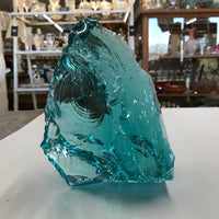 Teal 7.5# Slag Glass Cullet Aquarium Rock Landscaping Sorcerer Stone Garden Sun Catcher FREE SHIP