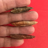 6318 Lot of 3 Arrowheads Native American Arkansas Archaic Relic Artifact Prehistoric Authentic FREE SHIP