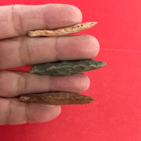 6320 Lot of 3 Arrowheads Native American Indian Missouri Relic Artifact Authentic Archaic FREE SHIP