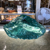 Teal 6 lbs Slag Glass Cullet Aquarium Rock Landscaping Sorcerer Stone Sun Catcher Turquoise Garden FREE SHIP