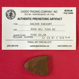 Authentic Dalton Variant Point Arrowhead Arkansas Native American Relic Artifact Real Jasper 5485* FREE SHIP