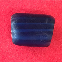 5746 Chevon Trade Bead Blue Native American Indian Relic Artifact Antique North Dakota FREE SHIP