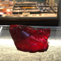 Blood Red 7.5 oz Slag Glass Cullet Aquarium Rock Sorcerer Stone Landscaping Garden Sun Catcher FREE SHIP