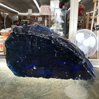 Large Cobalt Blue 15 lbs Slag Glass Cullet Aquarium Rock Landscaping Stone Sorcerer Garden Sun Catcher FREE SHIP