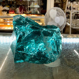 Teal 7.25# Aquarium Rock Slag Glass Cullet Sorcerer Stone Landscaping Sun Catcher Garden FREE SHIP