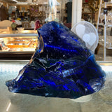 Large Cobalt Blue Slag Glass Cullet Aquarium Rock Landscaping Sorcerer Stone Sun Catcher Garden FREE SHIP