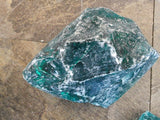 READ Dark Teal Lot 7# Slag Glass Cullet Sorcerer Stone Garden Landscaping Aquarium Sea Glass FREE SHIP