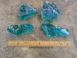 READ Dark Teal Lot 7# Slag Glass Cullet Sorcerer Stone Garden Landscaping Aquarium Sea Glass FREE SHIP