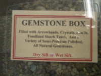 Gemstone Mine Kit Sifter Box Mining Arrowhead Quartz Crystal Fossil Shark Teeth Natural Wet Dry Sift Artifact FREE SHIP