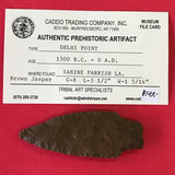 5599* Delhi Point Arrowhead Native American Louisiana Relic Indian Artifact Jasper Authentic Prehistoric FREE SHIP