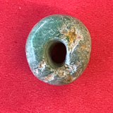 5674 Mayan Bead Green Jade Native American Guatamala Relic Artifact Prehistoric Ancient FREE SHIP