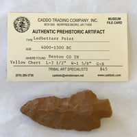 Authentic Ancient Ledbetterr Point Real Arrowhead Native American Indian Tennessee Relic Artifact Chert *5456 FREE SHIP