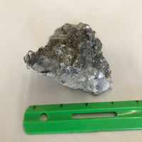 Marcasite Calcite Mineral 4 1/2" Rock Specimen 406 Grams Clear Crystals Cube Linwood Iowa FREE SHIP