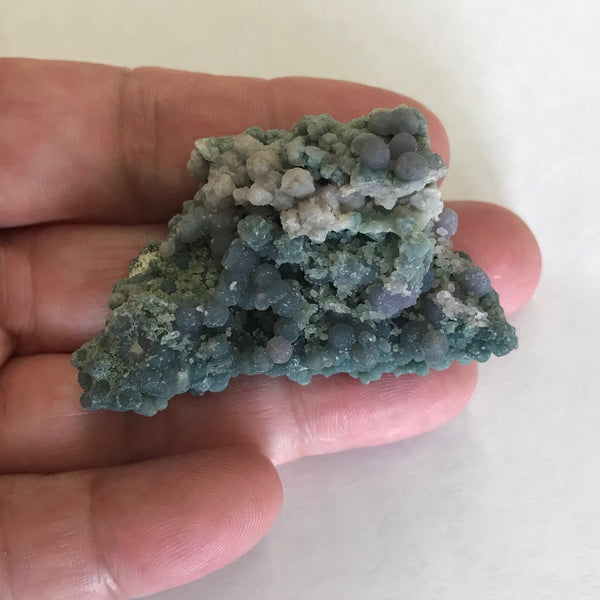 Grape Agate Chalcedony Blue Green Purple Botryoidal Indonesia Mineral Specimen Display 30 Grams FREE SHIPPING