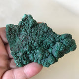 Malachite Green Crystals Botryoidal Druzy 3.5" 124 Grams Congo Mineral Display Specimen Copper FREE SHIPPING