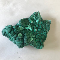 Malachite Green Crystals Botryoidal Druzy 3.5" 124 Grams Congo Mineral Display Specimen Copper FREE SHIPPING