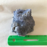 Purple Fluorite Mineral Specimen Display Clear Crystals 3.25" 226 Grams FREE SHIP