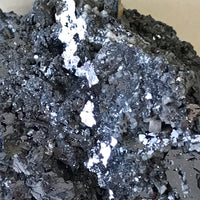 Silver Galena Mineral Specimen Display Shiny Missouri 2" 198 Grams