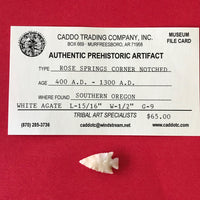 5506* Rose Springs Corner Notched Point Arrowhead Authentic Native American Oregon Relic Indian Artifact Prehistoric FREE SHIP