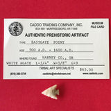 5507* Eastgate Point Arrowhead Authentic Native American Oregon Relic Indian Artifact Prehistoric FREE SHIP