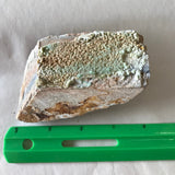 Wavellite Mineral Specimen Green Crystals Stratified Matrix Arkansas 4" 234 Grams FREE SHIP