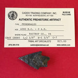 5564* Pedernales Arrowhead Native American Texas Relic Indian Artifact Chert Authentic FREE SHIP