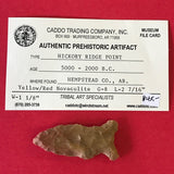 5574* Hickory Ridge Point Arrowhead Native American Relic Indian Artifact Arkansas Novaculite Authentic FREE SHIP